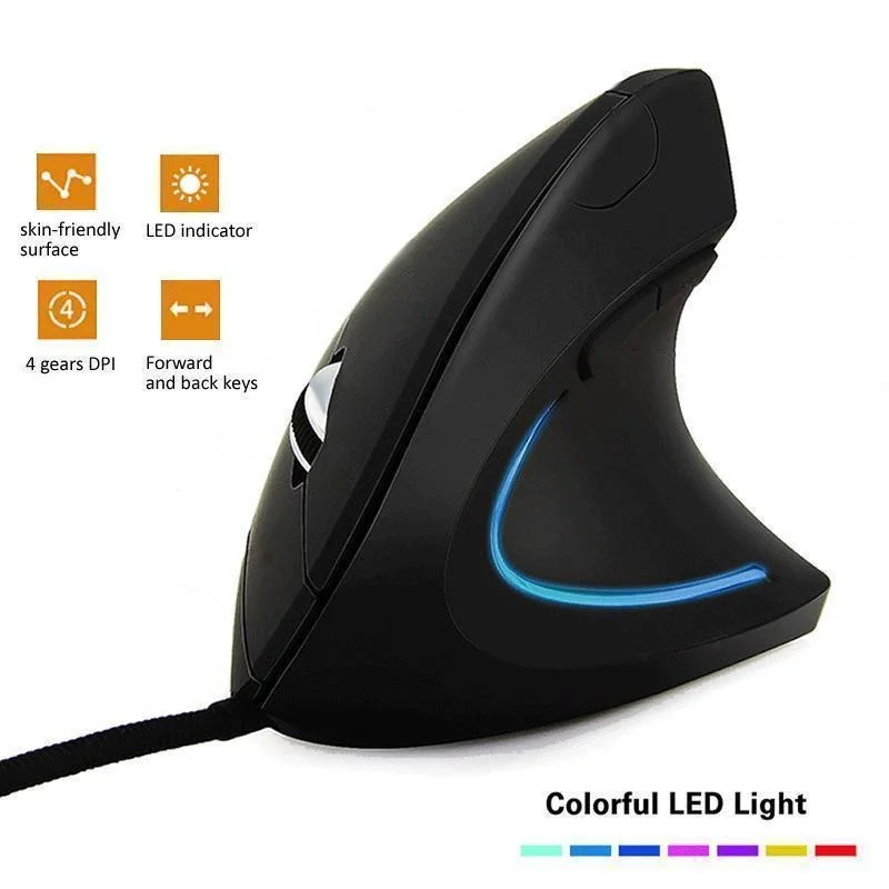 Gaming Hand Accessories - Ergonomic Vertical Right-Hand Gaming Mouse Wired