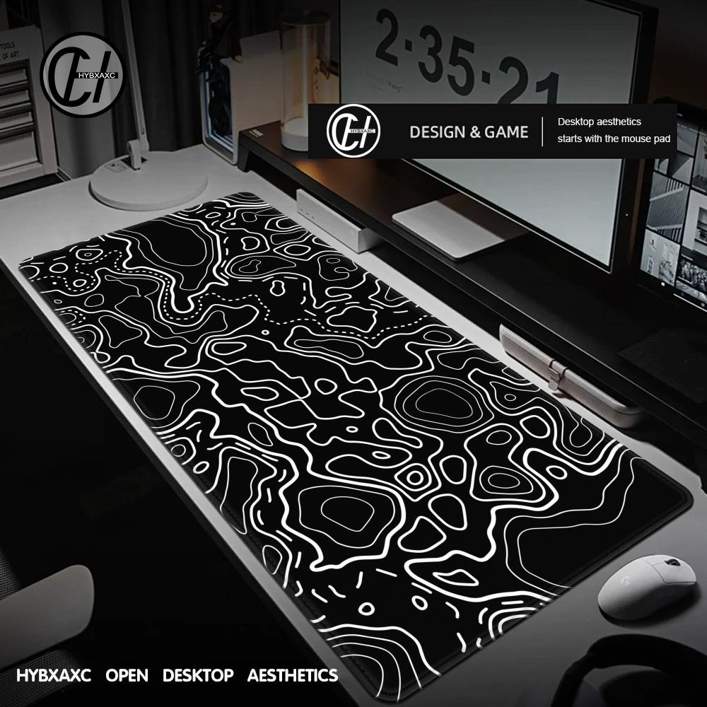 1200x600 Black White Topograph - огляд і ціна Gaming Accessories White