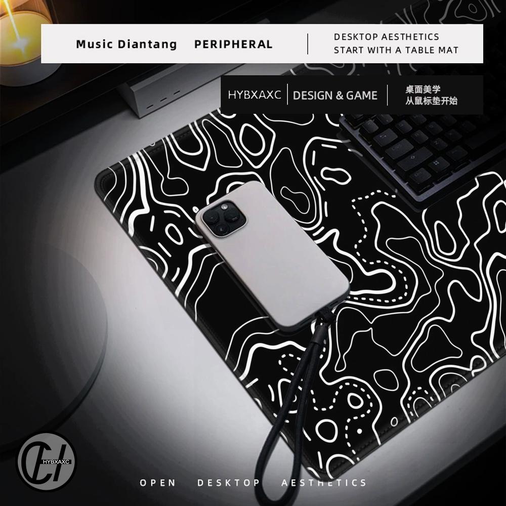 1200x600 Black White Topograph - огляд і ціна Gaming Accessories White