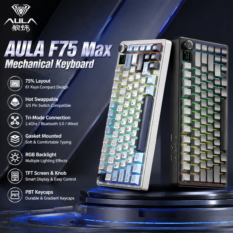 AULA F75 Max Mechanical Keyboa - огляд і ціна Gaming Accessories