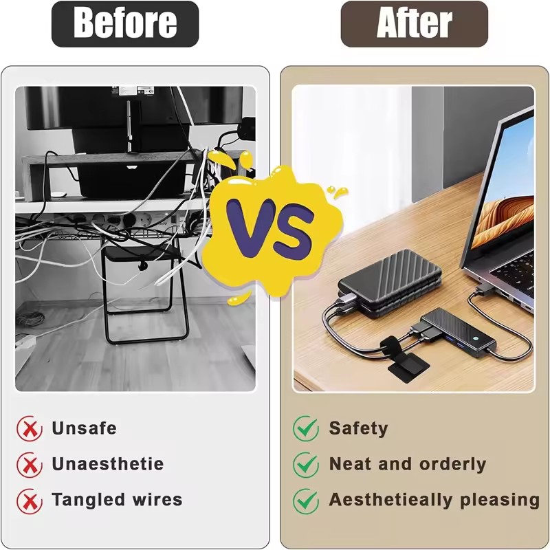 Adhesive Under Desk Cable Ties - огляд і ціна Gaming Accessories For Desk